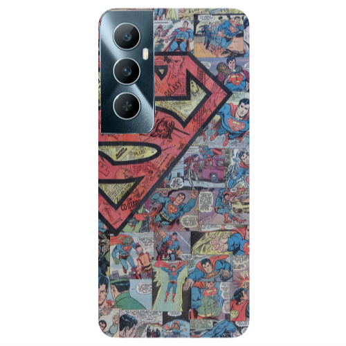 Realme C65 Superman galaxy Transparent Silicone TPU Θήκη