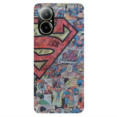 Realme C67 Superman galaxy Transparent Silicone TPU Θήκη