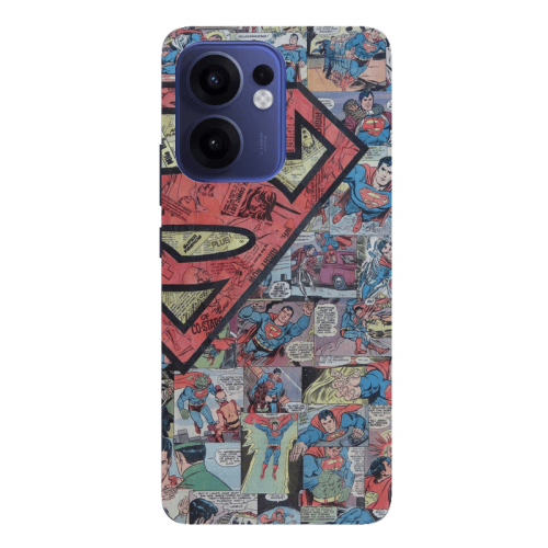 Oppo Reno13 FS Superman galaxy Transparent Silicone TPU Θήκη