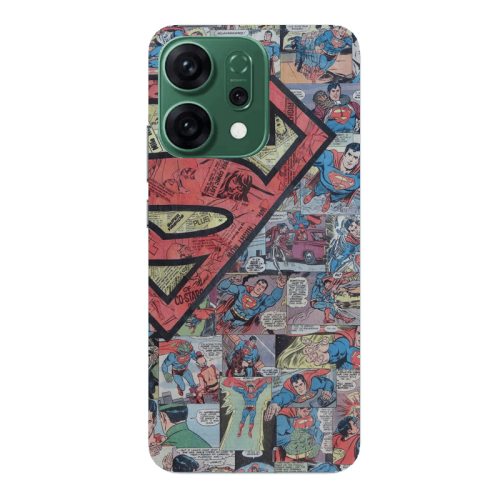Oppo RENO 14 Superman galaxy Transparent Silicone TPU Θήκη
