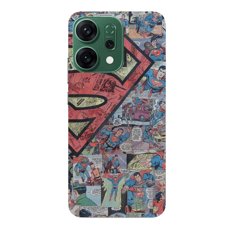 Oppo RENO 14 Superman galaxy Transparent Silicone TPU Θήκη