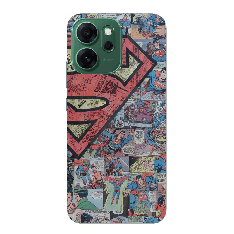 Oppo 14 F Superman galaxy Transparent Silicone TPU Θήκη