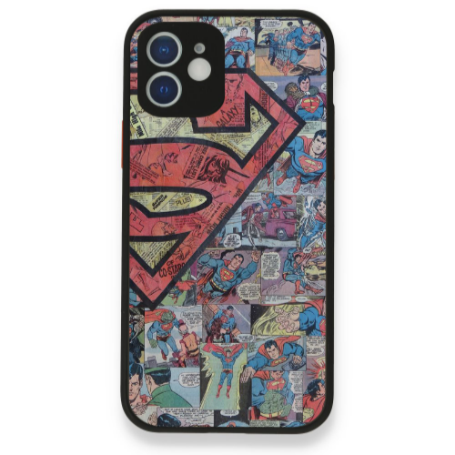 Apple iPhone 12 Superman galaxy Black Glossy Θήκη