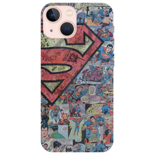 Apple iPhone 13 Superman galaxy Transparent Silicone TPU Θήκη