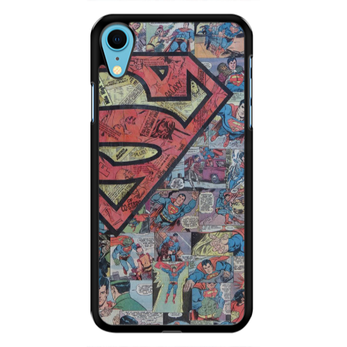 Apple iPhone Xr Superman galaxy Black Glossy Θήκη