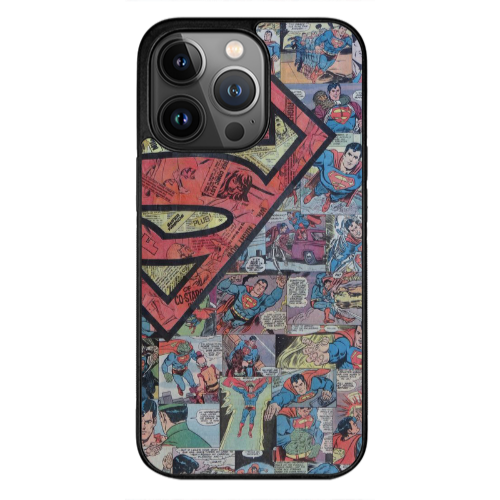 Apple iPhone 13 Pro Max Superman galaxy Black Glossy Θήκη