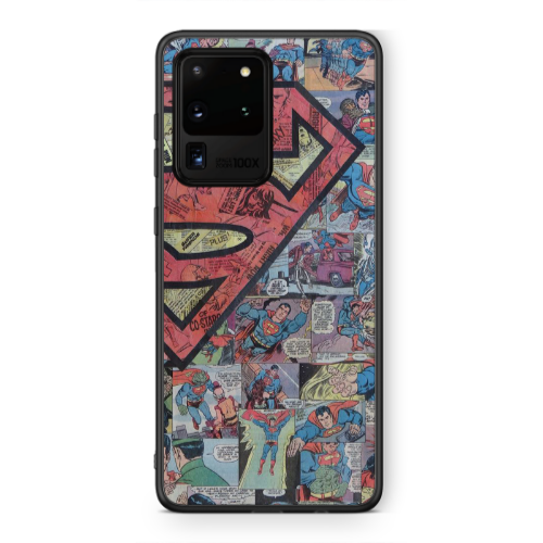 Samsung S20 Ultra Superman galaxy Black Glossy Θήκη