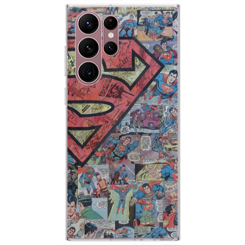 Samsung S22 Ultra Superman galaxy Transparent Silicone TPU Θήκη