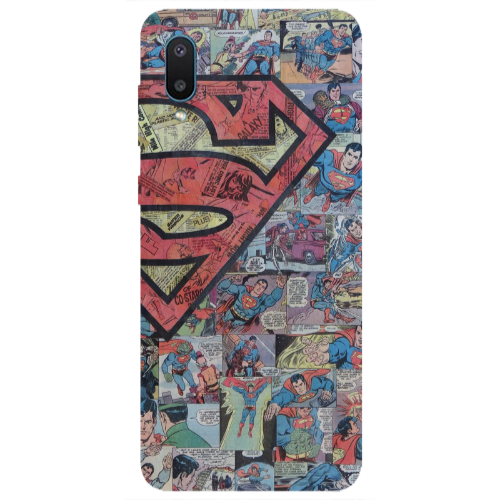 Samsung A02 Superman galaxy Transparent Silicone TPU Θήκη