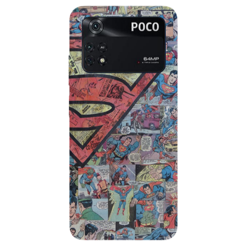 Xiaomi Poco M4 Pro 4G Superman galaxy Transparent Silicone TPU Θήκη