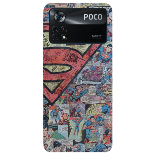 Xiaomi Poco X4 Pro Superman galaxy Transparent Silicone TPU Θήκη