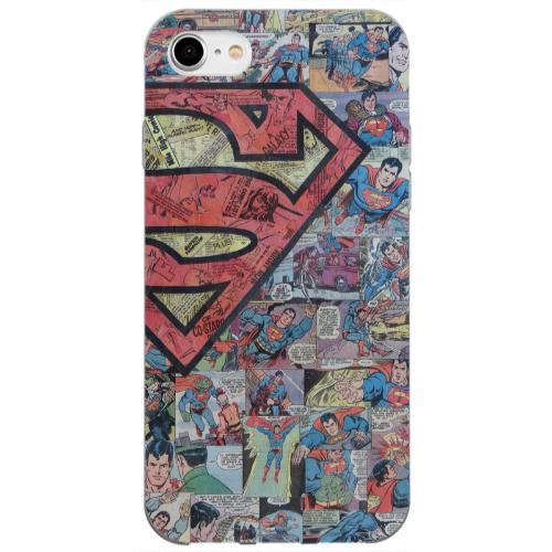 Apple iPhone 7 Superman galaxy Transparent Silicone TPU Θήκη