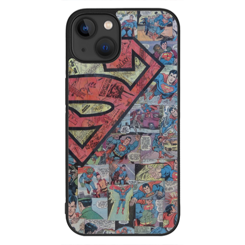 Apple iPhone 13 Mini Superman galaxy Black Glossy Θήκη