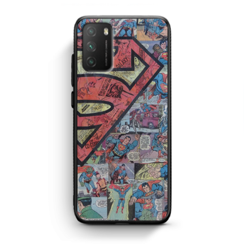 Xiaomi Poco M3 Superman galaxy Black Glossy Θήκη