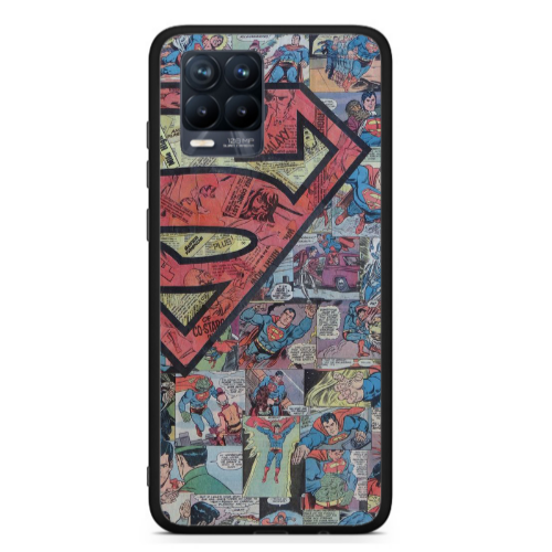 Realme 8  Superman galaxy Black Glossy Θήκη