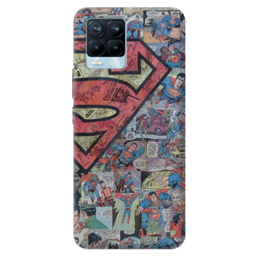 Realme 8 Pro Superman galaxy Transparent Silicone TPU Θήκη