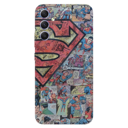 Samsung A34 Superman galaxy Transparent Silicone TPU Θήκη