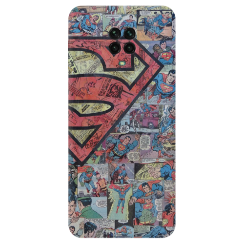 Xiaomi Redmi Note 9S Superman galaxy Transparent Silicone TPU Θήκη