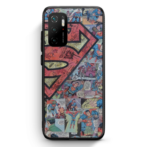 Xiaomi Poco M3 Pro Superman galaxy Black Glossy Θήκη