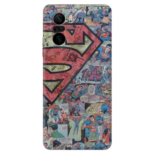 Xiaomi Poco F3 Superman galaxy Transparent Silicone TPU Θήκη