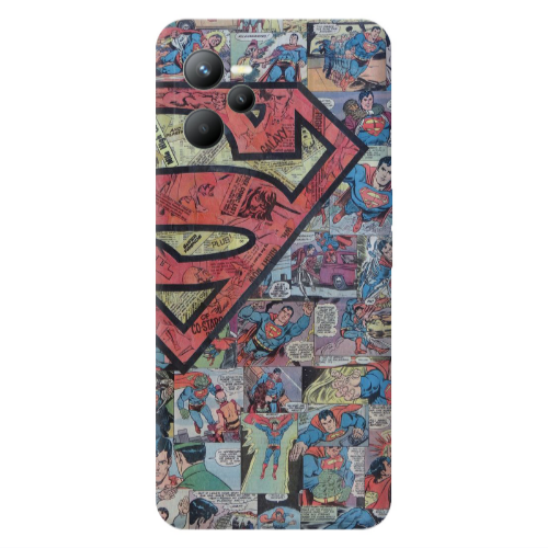 Realme C35 Superman galaxy Transparent Silicone TPU Θήκη