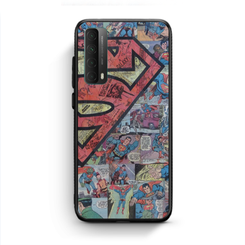 Huawei P Smart 2021 Superman galaxy Black Glossy Θήκη