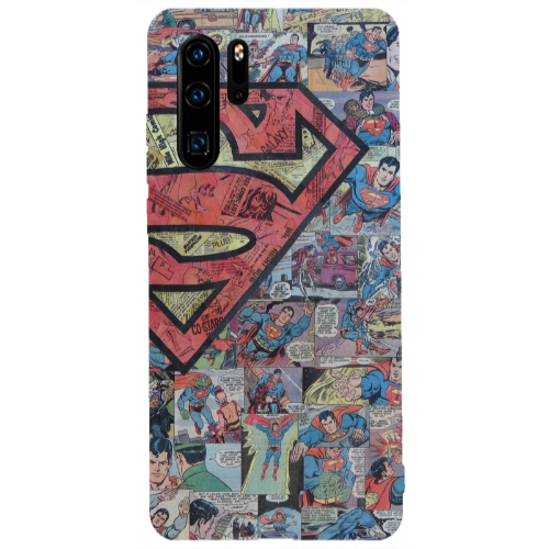 Huawei P30 Pro Superman galaxy Transparent Silicone TPU Θήκη