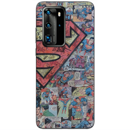 Huawei P40 Pro Superman galaxy Transparent Silicone TPU Θήκη