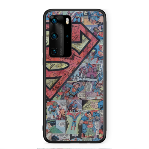 Huawei P40 Pro Superman galaxy Black Glossy Θήκη