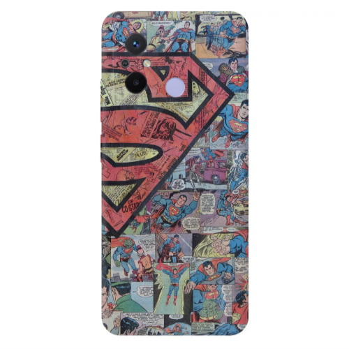 Xiaomi Redmi 12C Superman galaxy Transparent Silicone TPU Θήκη