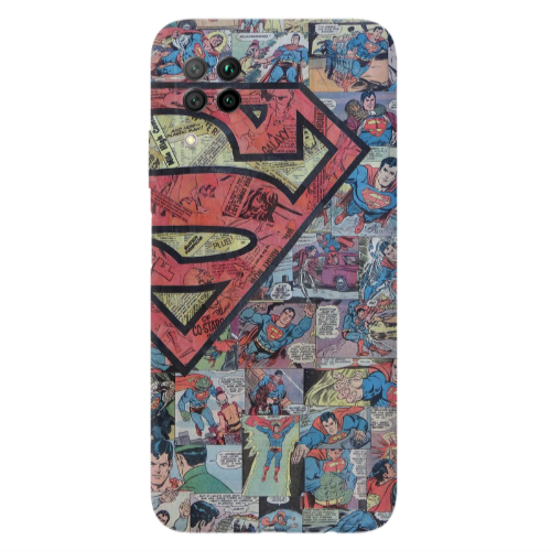 Huawei P40 Lite Superman galaxy Transparent Silicone TPU Θήκη