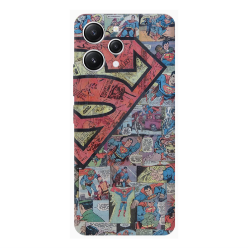 Xiaomi Redmi 12 Superman galaxy Transparent Silicone TPU Θήκη