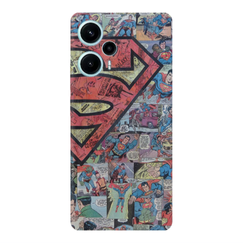 Xiaomi Poco F5 Superman galaxy Transparent Silicone TPU Θήκη