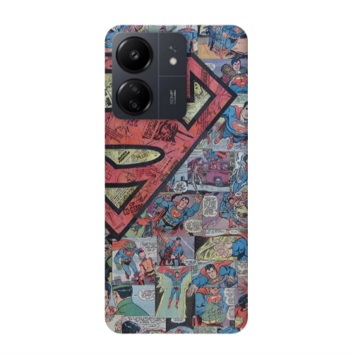 Xiaomi Redmi 13C Superman galaxy Transparent Silicone TPU Θήκη