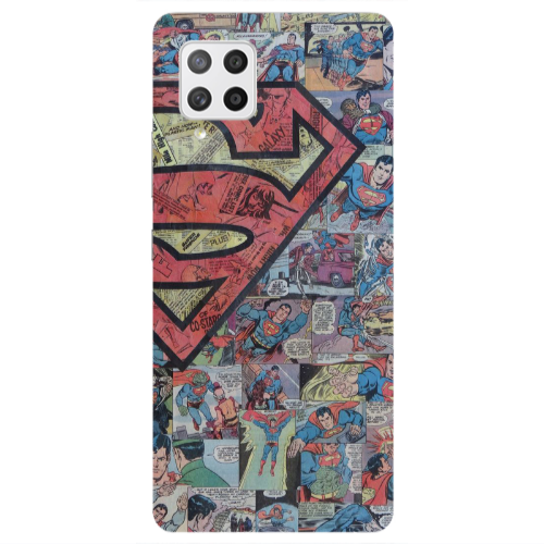 Samsung A42 5G Superman galaxy Transparent Silicone TPU Θήκη