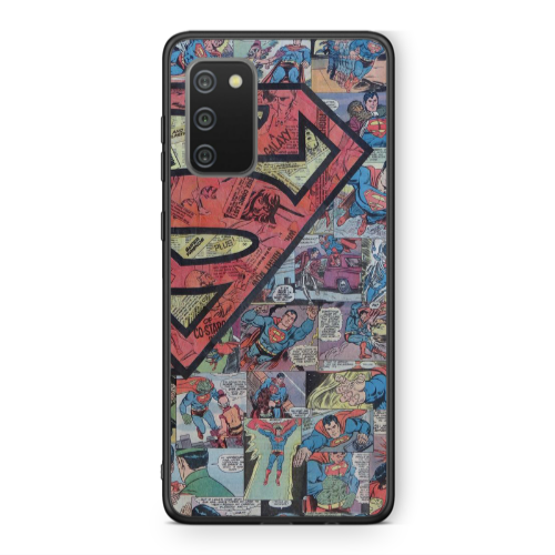 Samsung A02s Superman galaxy Black Glossy Θήκη