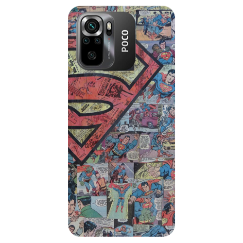 Xiaomi Poco M5 s Superman galaxy Transparent Silicone TPU Θήκη