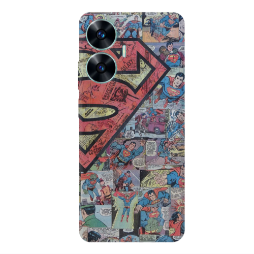 Realme C55 Superman galaxy Transparent Silicone TPU Θήκη