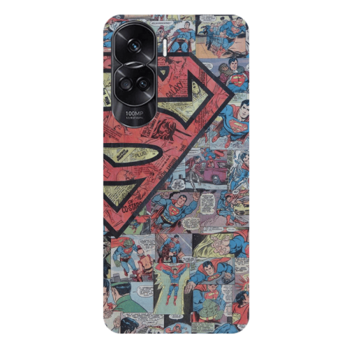 Honor 90 Lite 5G Superman galaxy Transparent Silicone TPU Θήκη