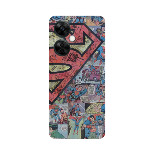 Oneplus Nord CE 3 Lite 5G Superman galaxy Transparent Silicone TPU Θήκη