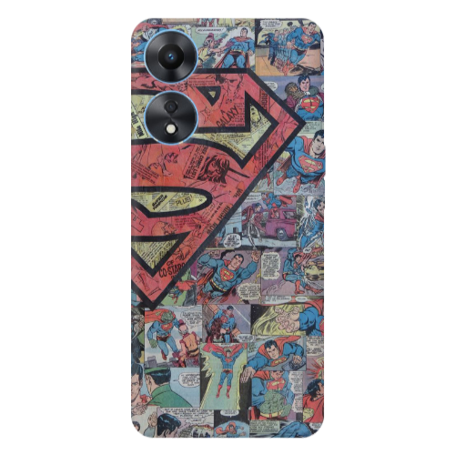 Oppo A 98 Superman galaxy Transparent Silicone TPU Θήκη