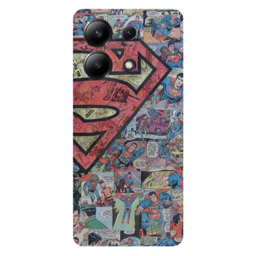 Xiaomi Redmi Note 13 4G Superman galaxy Transparent Silicone TPU Θήκη