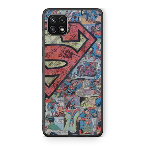 Samsung A22 5G Superman galaxy Black Glossy Θήκη