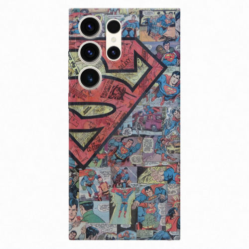 Samsung S24 Ultra Superman galaxy Transparent Silicone TPU Θήκη