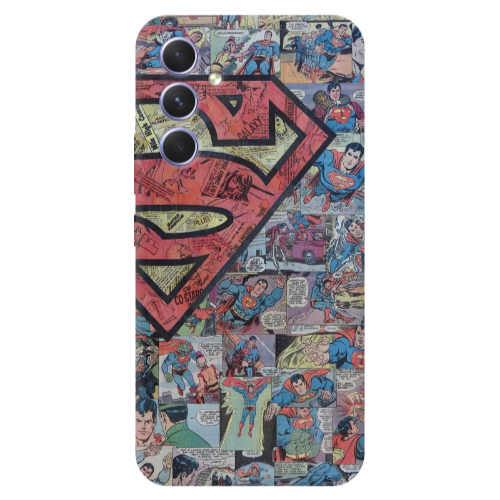 Samsung A55 Superman galaxy Transparent Silicone TPU Θήκη