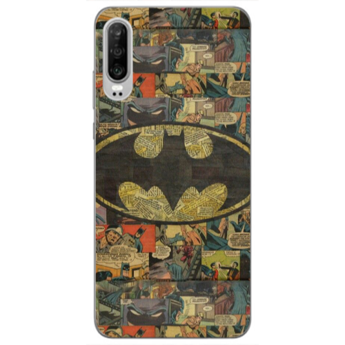 Huawei P30 Batman Transparent Silicone TPU Θήκη