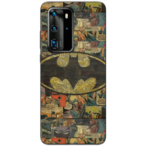 Huawei P40 Pro Batman Transparent Silicone TPU Θήκη