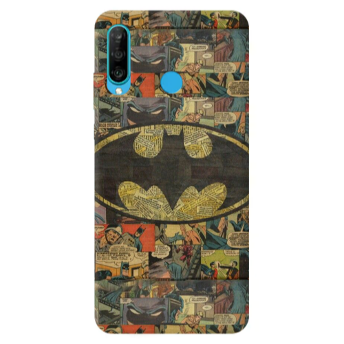 Huawei P30 Lite Batman Transparent Silicone TPU Θήκη