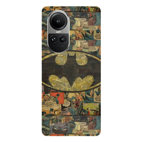 Oppo Reno10 5G Batman Transparent Silicone TPU Θήκη