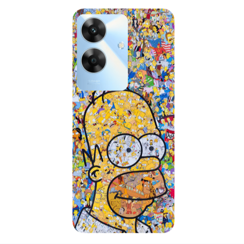 Realme Note 60 Simpsons Transparent Silicone TPU Θήκη